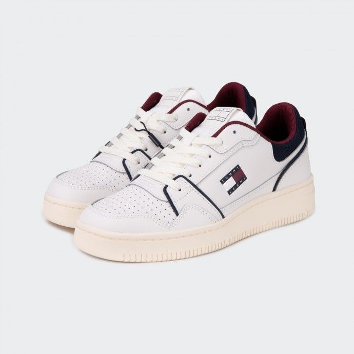Zapatillas Tommy Jeans Fine Cleat Retro Basket de cuero