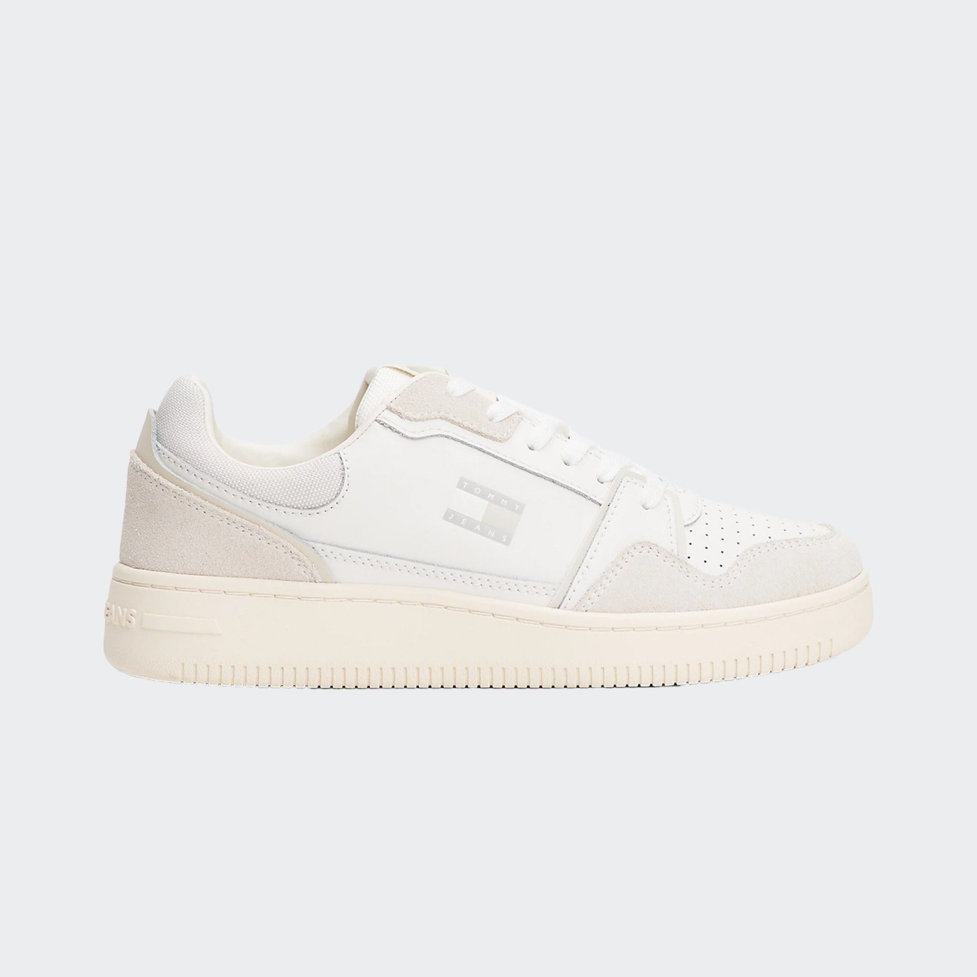 Zapatillas de baloncesto retro de cuero Tommy Jeans