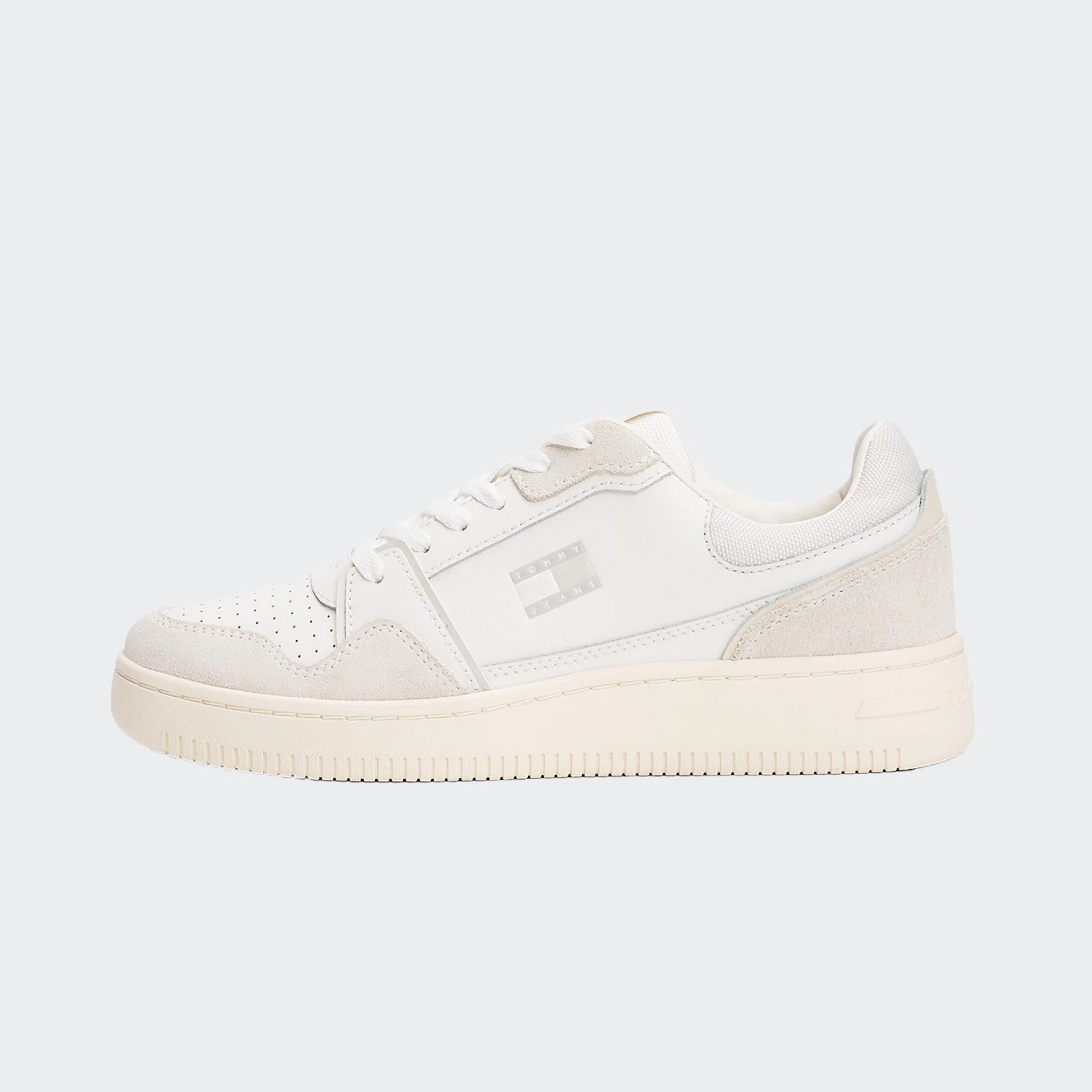 Zapatillas de baloncesto retro de cuero Tommy Jeans
