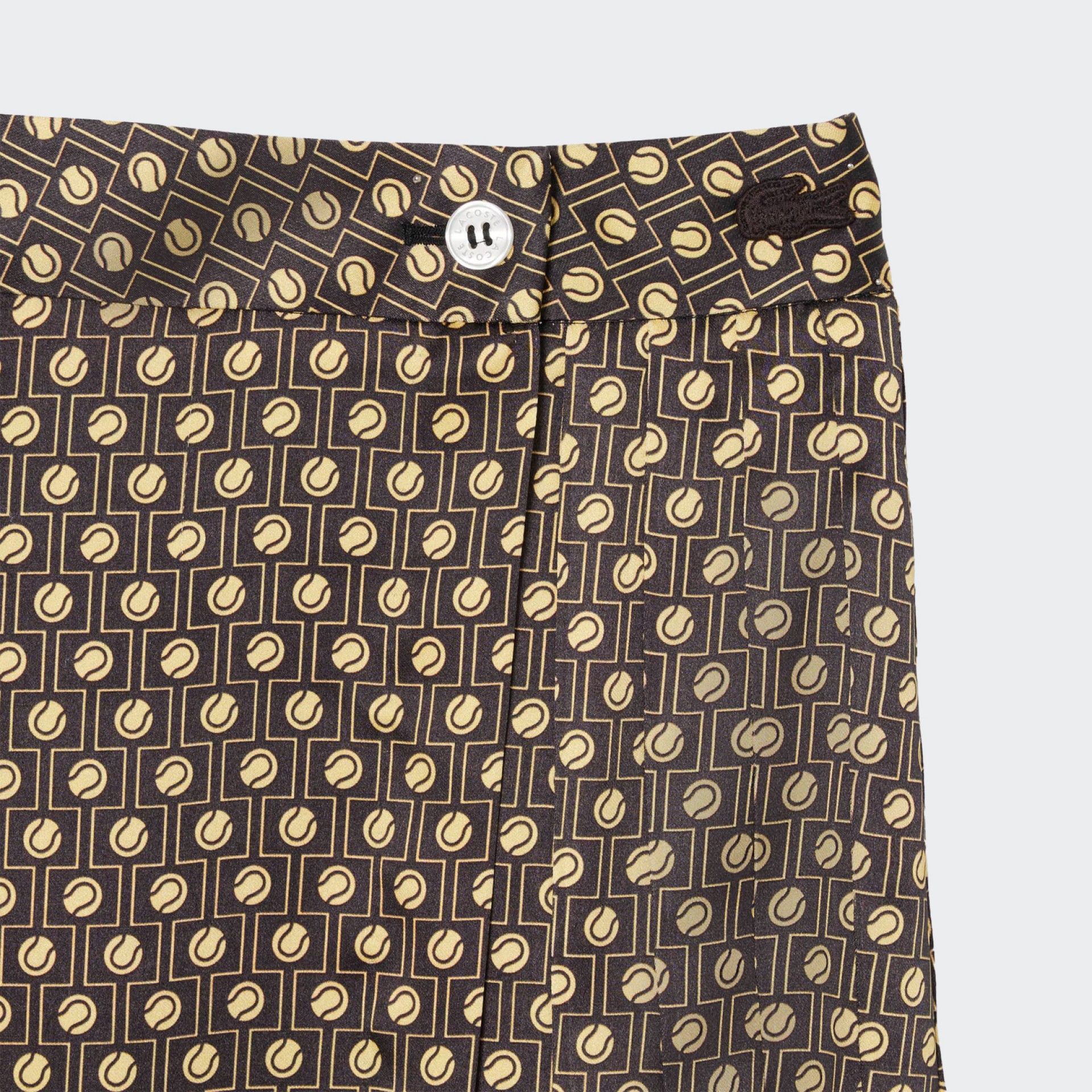 Lacoste Printed Pleated Midi Skirt