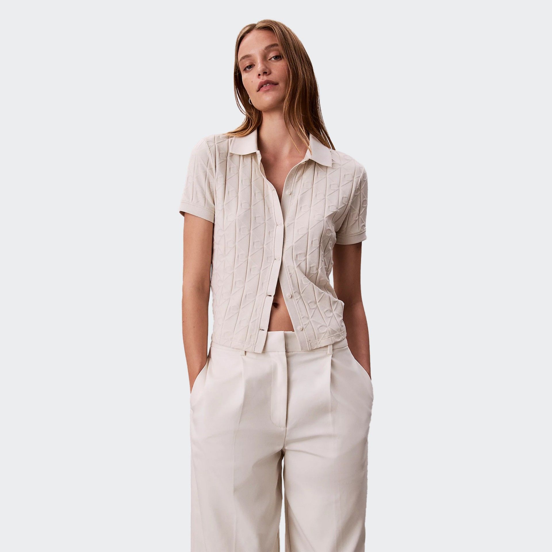 Camisa Jacquard Calvin Klein