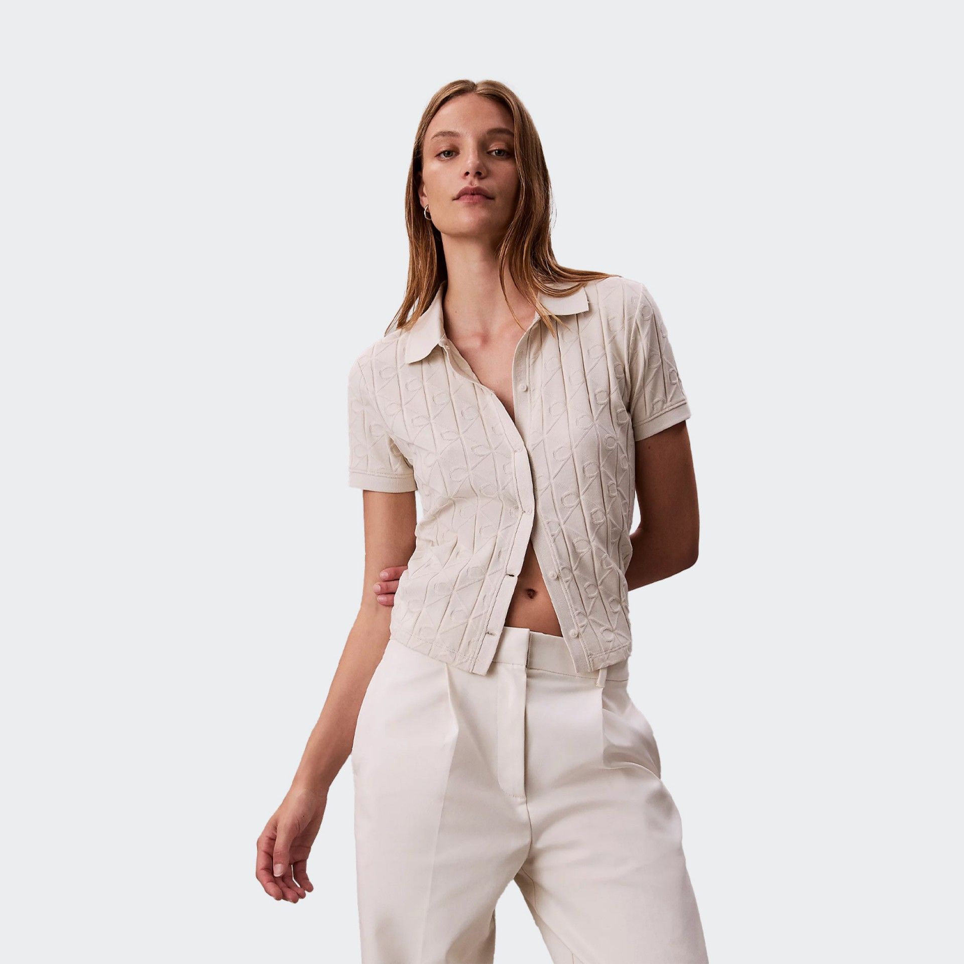 Camisa Jacquard Calvin Klein