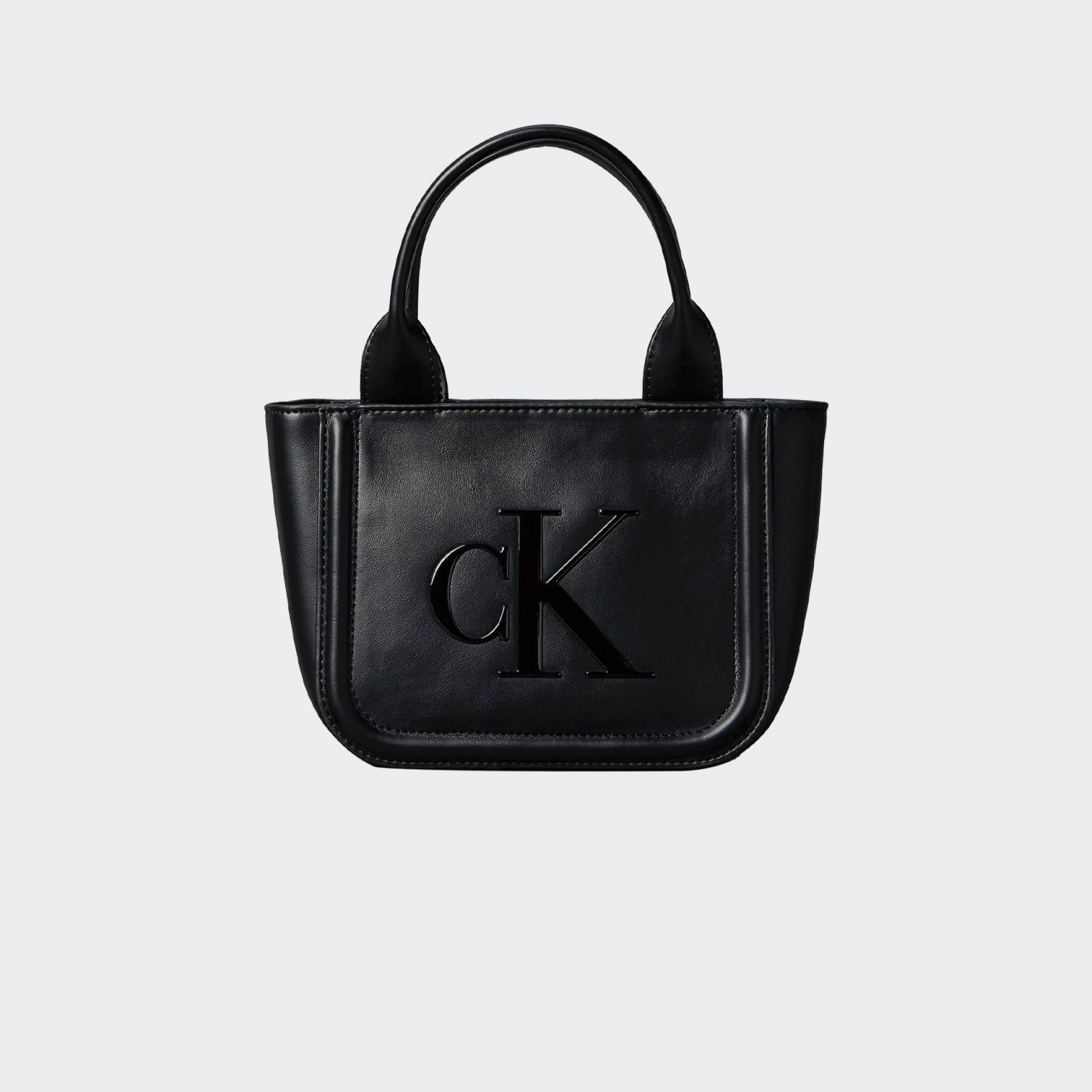 Bolso tote pequeño con logotipo en relieve de Calvin Klein