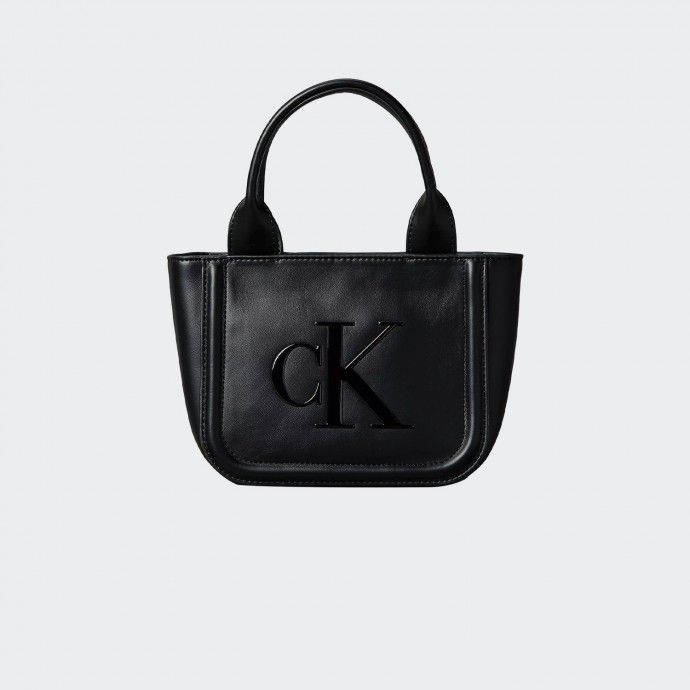 Calvin Klein Embossed Logo Small Tote Bag