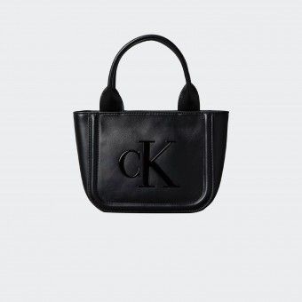 Calvin Klein Embossed Logo Small Tote Bag Calvin Klein Embossed Logo Small Tote Bag