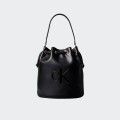 Calvin Klein Embossed Logo Bucket Bag