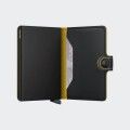 Secrid Miniwallet Matte Black & Ochre Wallet