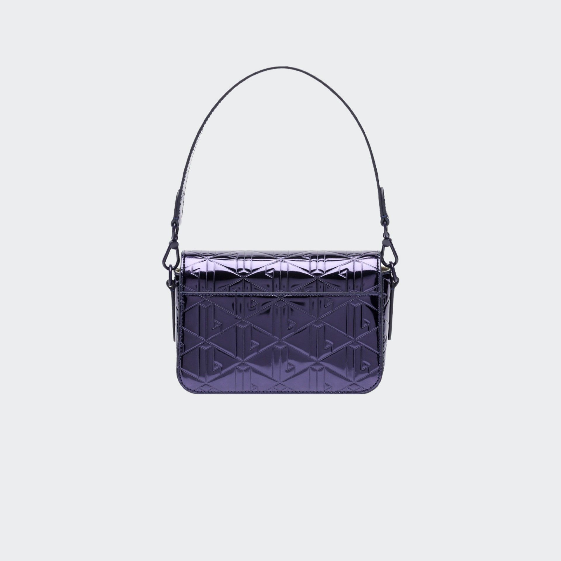 Lacoste Purple Metallic Shoulder Bag
