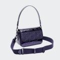 Sac � bandouli�re m�tallis� violet Lacoste