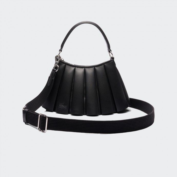 Lacoste Small Runway Lenglen Leather Handbag