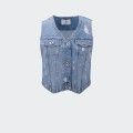 Veste coupe droite en denim Fracomina