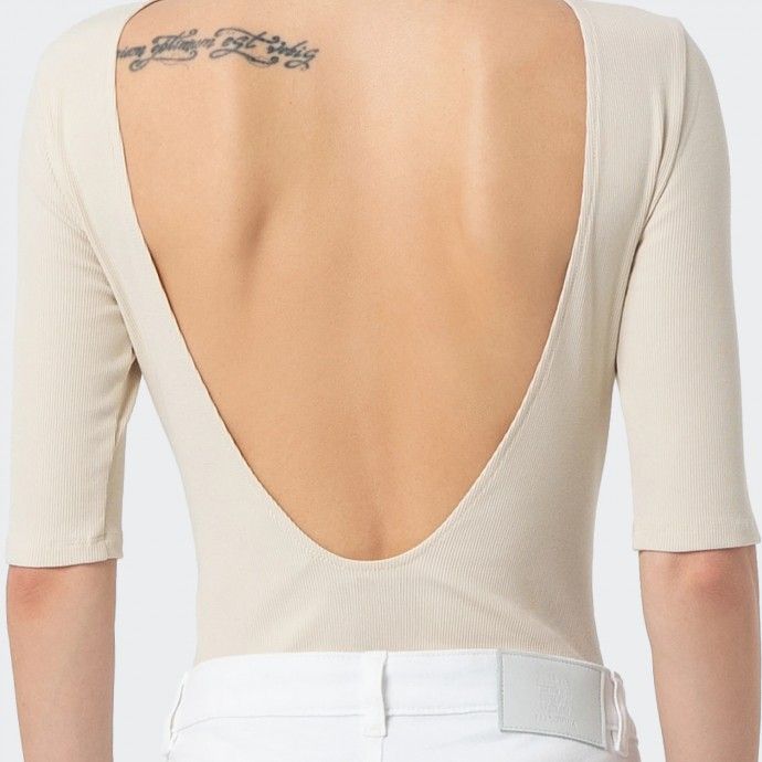 Body slim fit em malha Fracomina