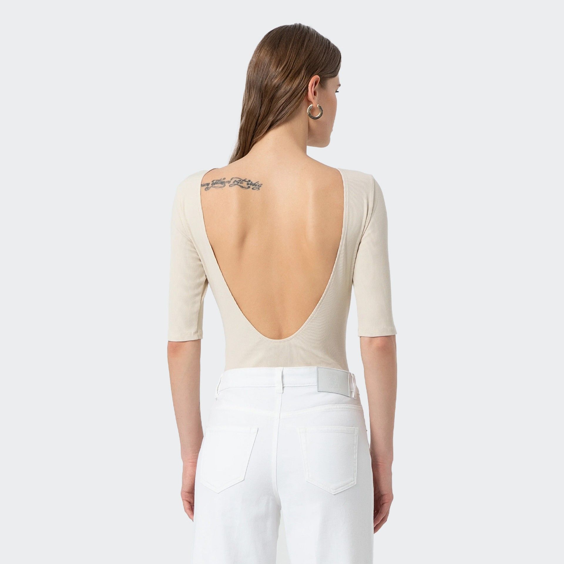 Body slim fit em malha Fracomina