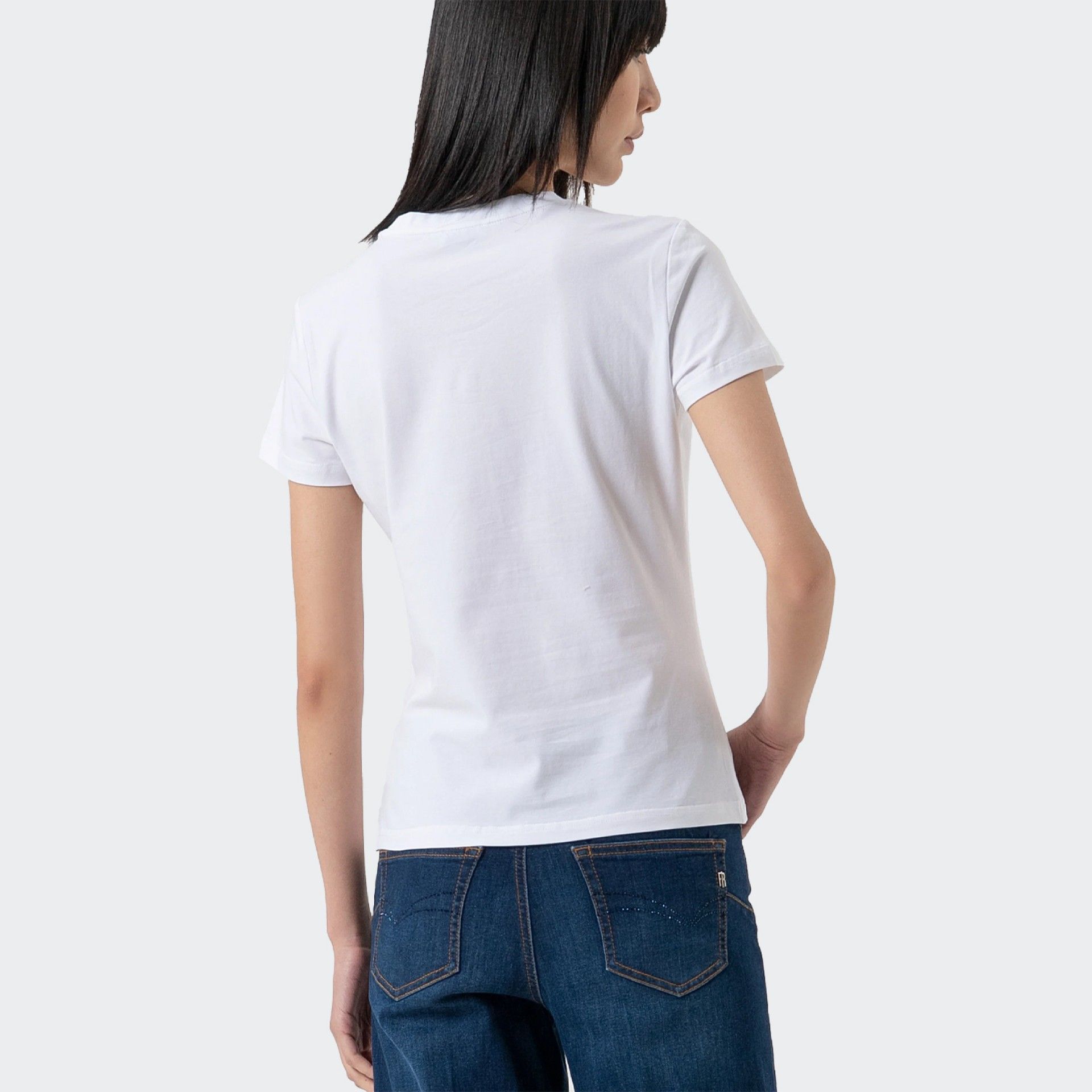 Camiseta de punto de algodón Fracomina de corte ajustado