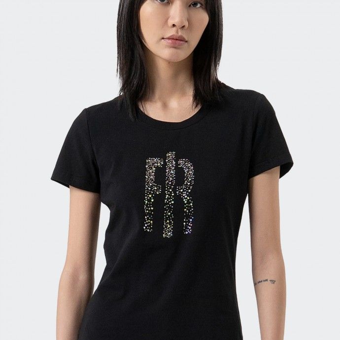 Fracomina slim fit rhinestone t-shirt