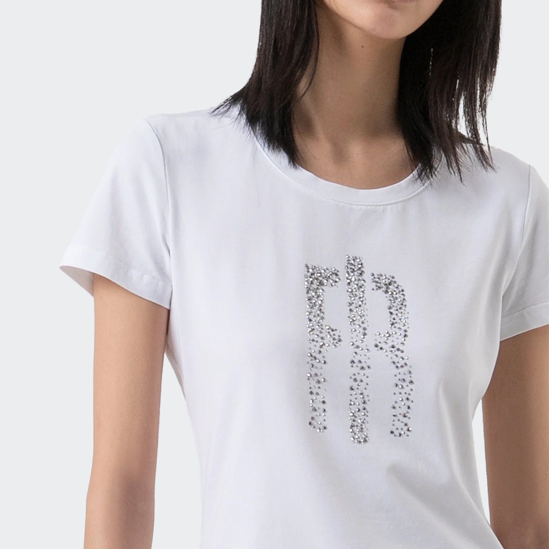 Camiseta de punto de algodón Fracomina de corte ajustado