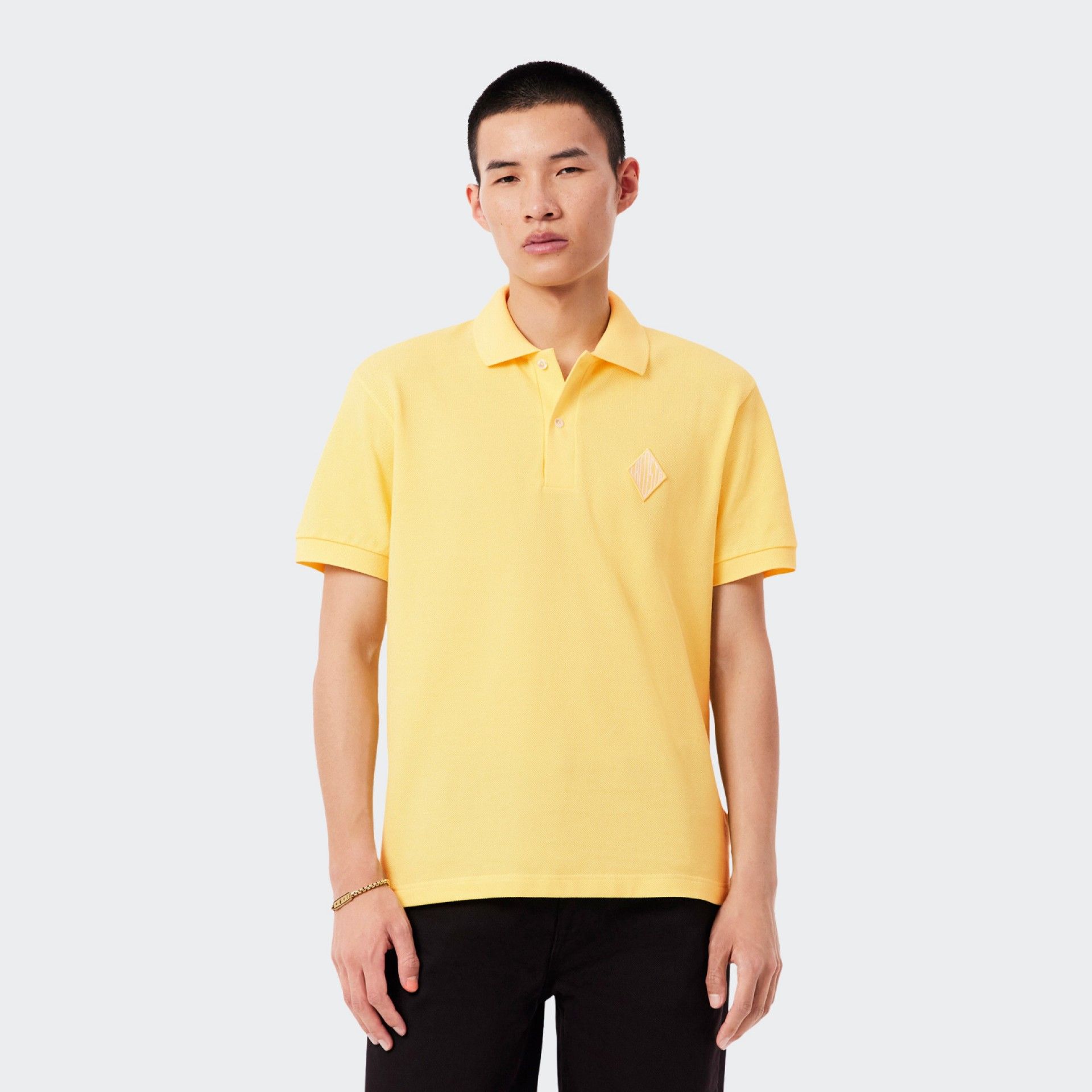 Camiseta Polo Lacoste Classic Fit Badge Accent Piqué