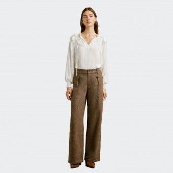 Pantalon en Tissu � Chevrons Pepe Jeans