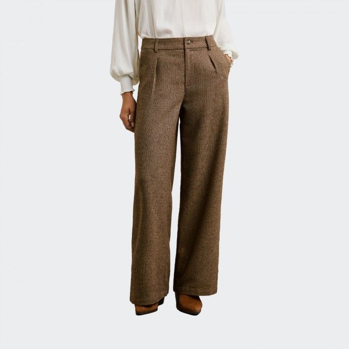 Pantalon en Tissu � Chevrons Pepe Jeans