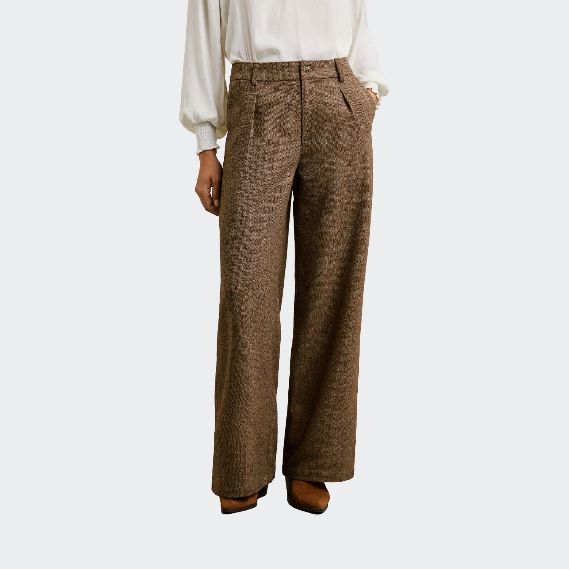 Pantalones en Tejido Espiga Pepe Jeans