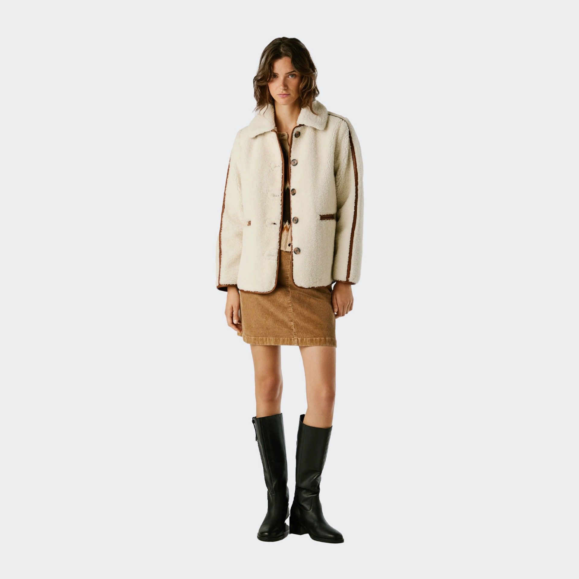 Manteau en Peau de Mouton Pepe Jeans