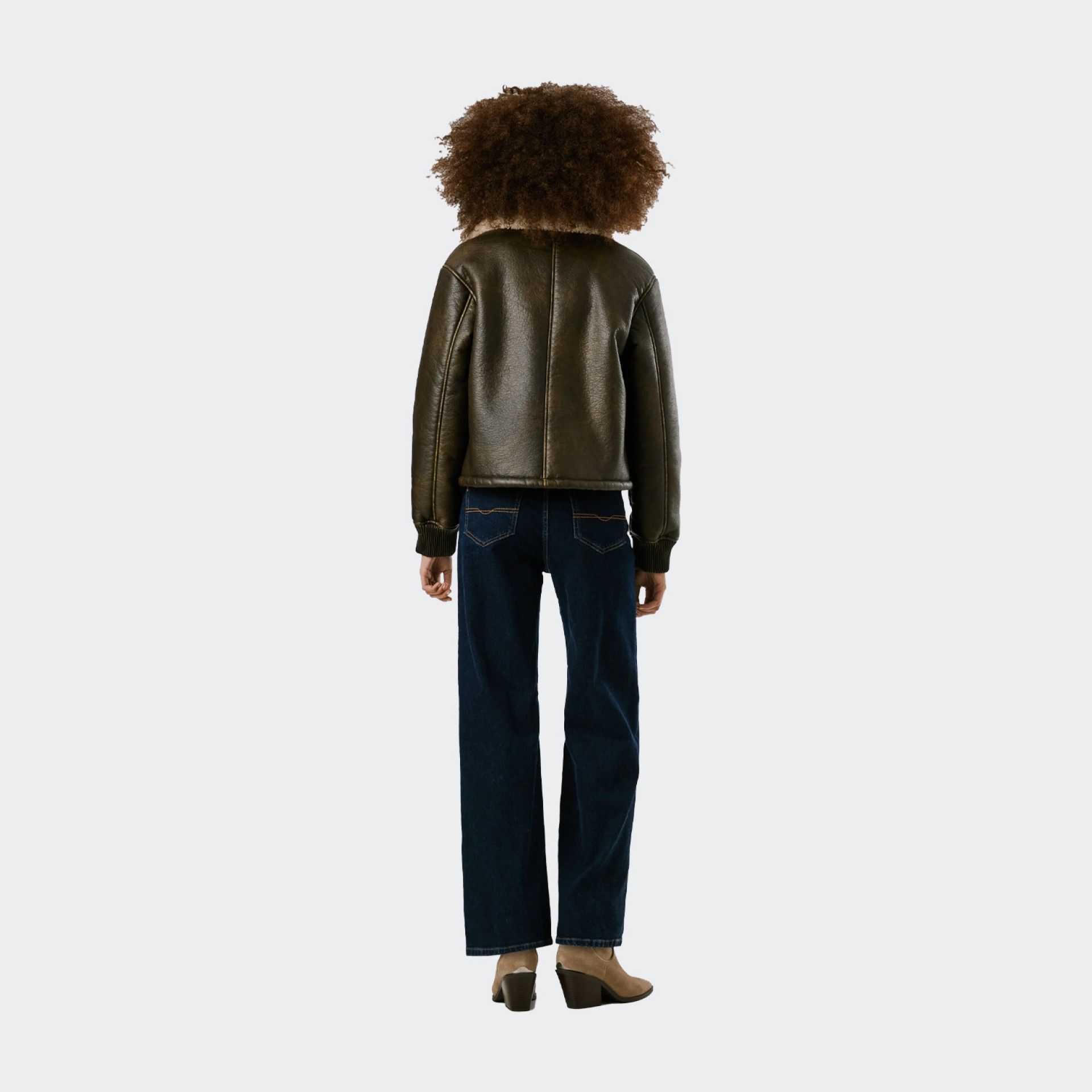 Chaqueta Bomber Efecto Cuero Pepe Jeans