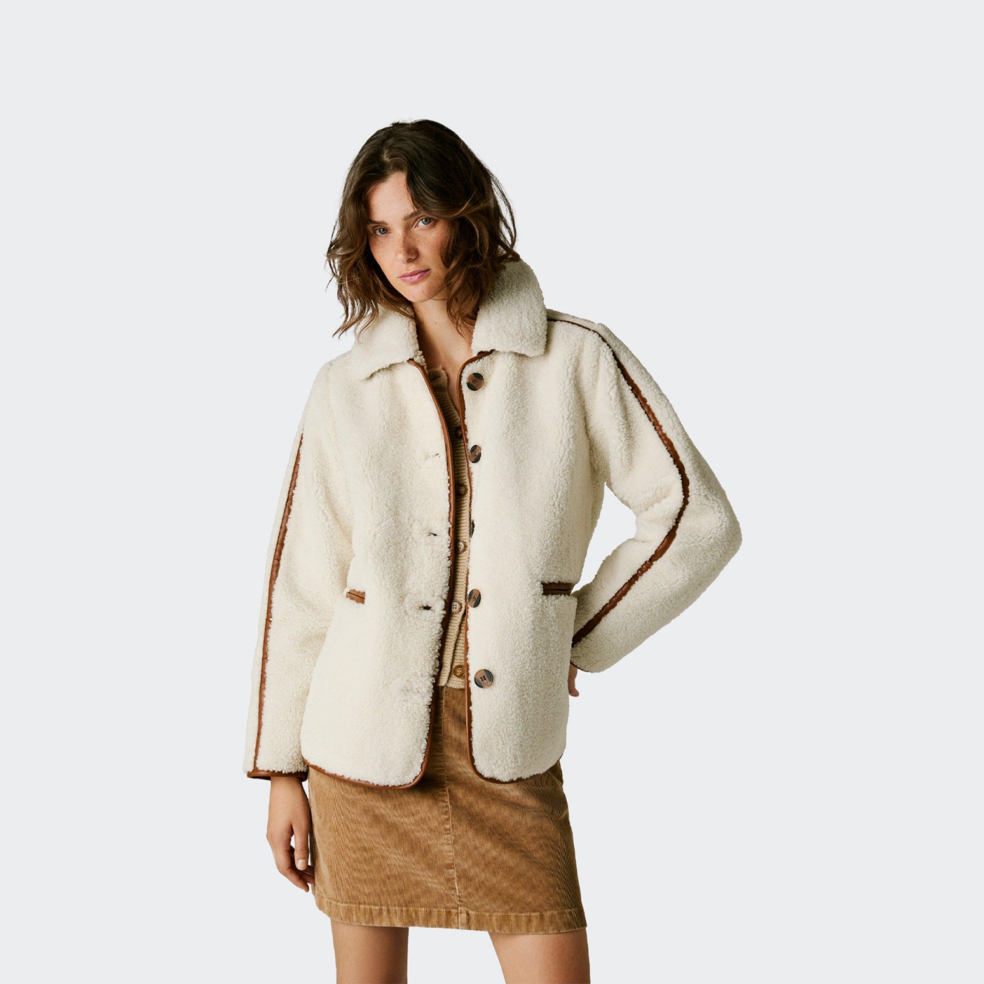 Manteau en Peau de Mouton Pepe Jeans