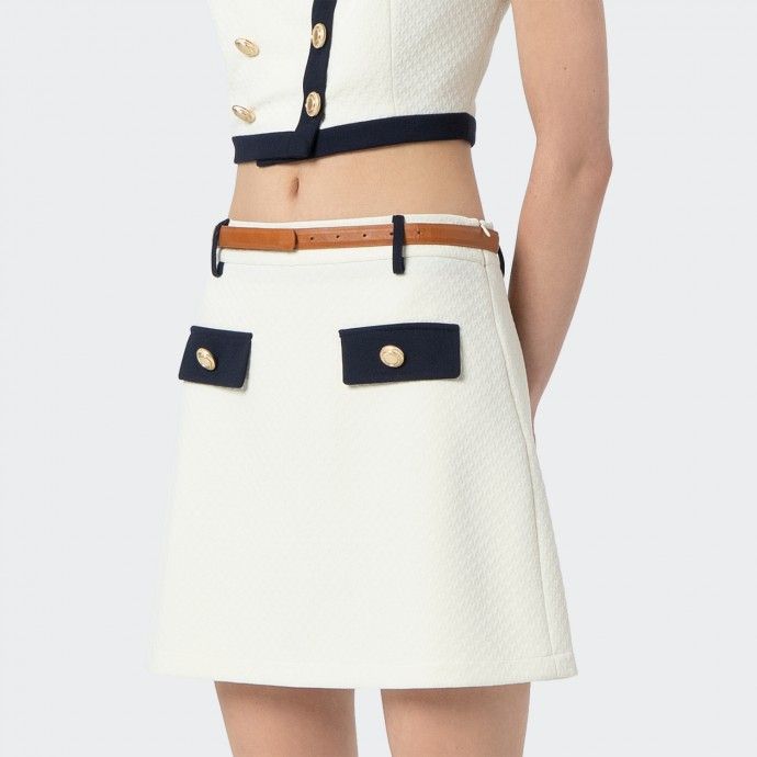 Mini skirt with belt Fracomina