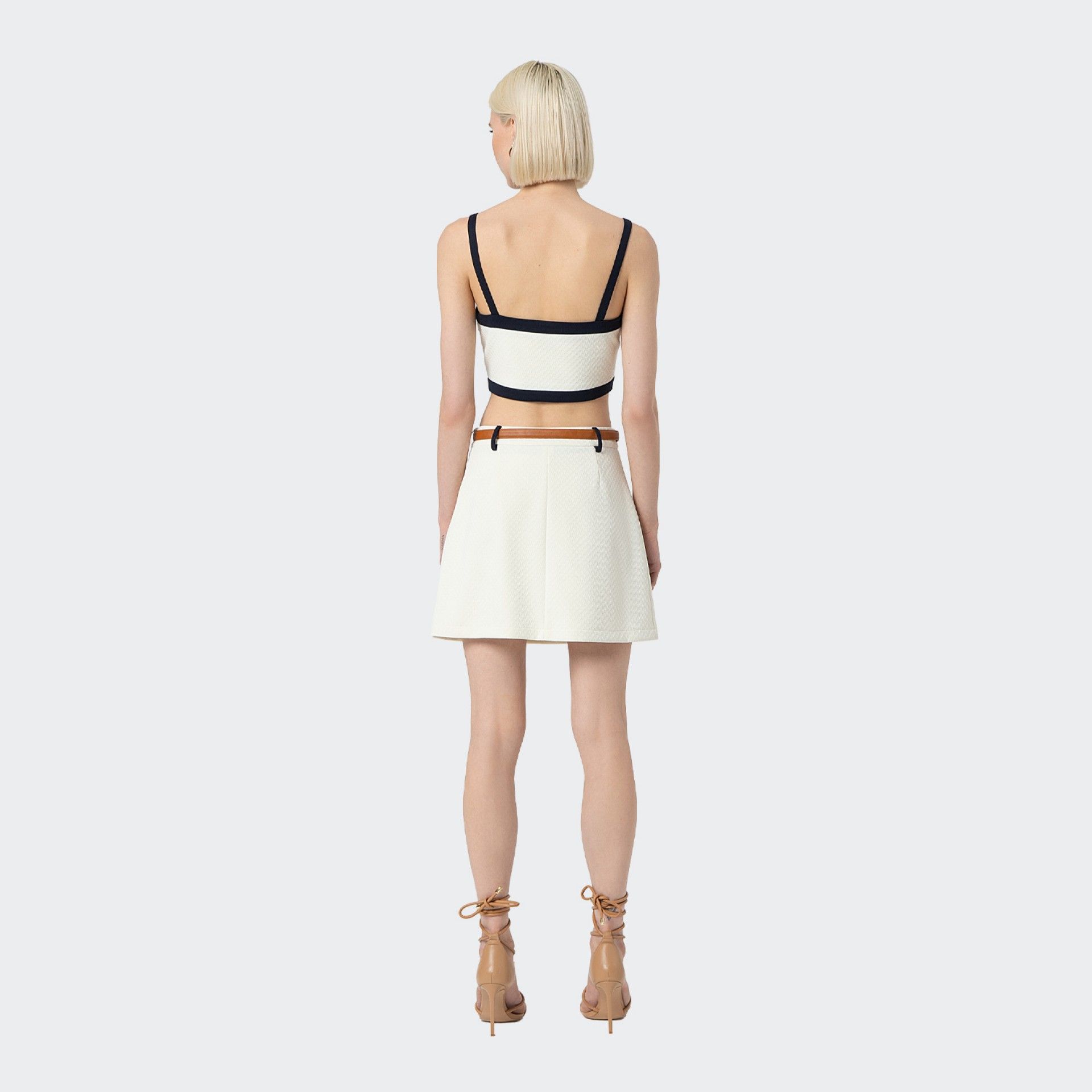 Mini skirt with belt Fracomina