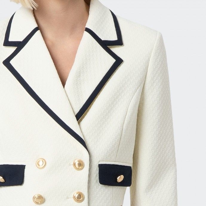 Blazer court à double boutonnage Fracomina