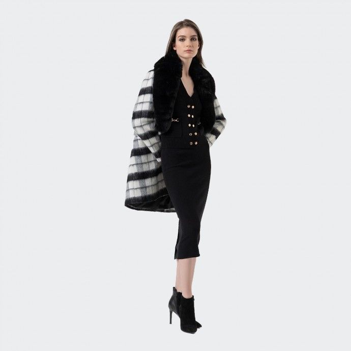 Fracomina Slim Fit Midi Knit Skirt