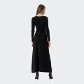 Vestido Comprido de Malha Slim Fit Fracomina Vestido Comprido de Malha Slim Fit Fracomina