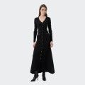 Vestido Comprido de Malha Slim Fit Fracomina Vestido Comprido de Malha Slim Fit Fracomina