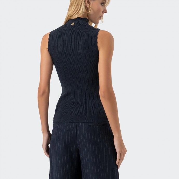 Top en maille avec strass Fracomina