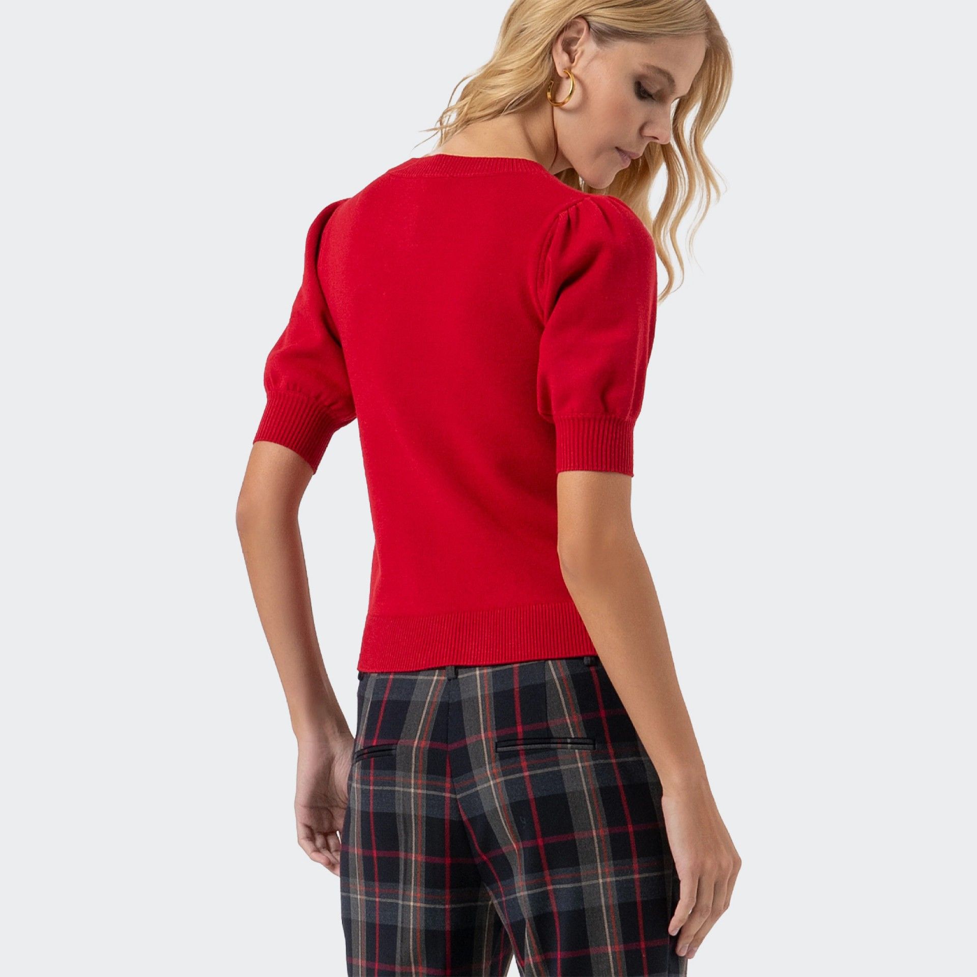 Camisola de Malha Mangas Abalonadas Fracomina