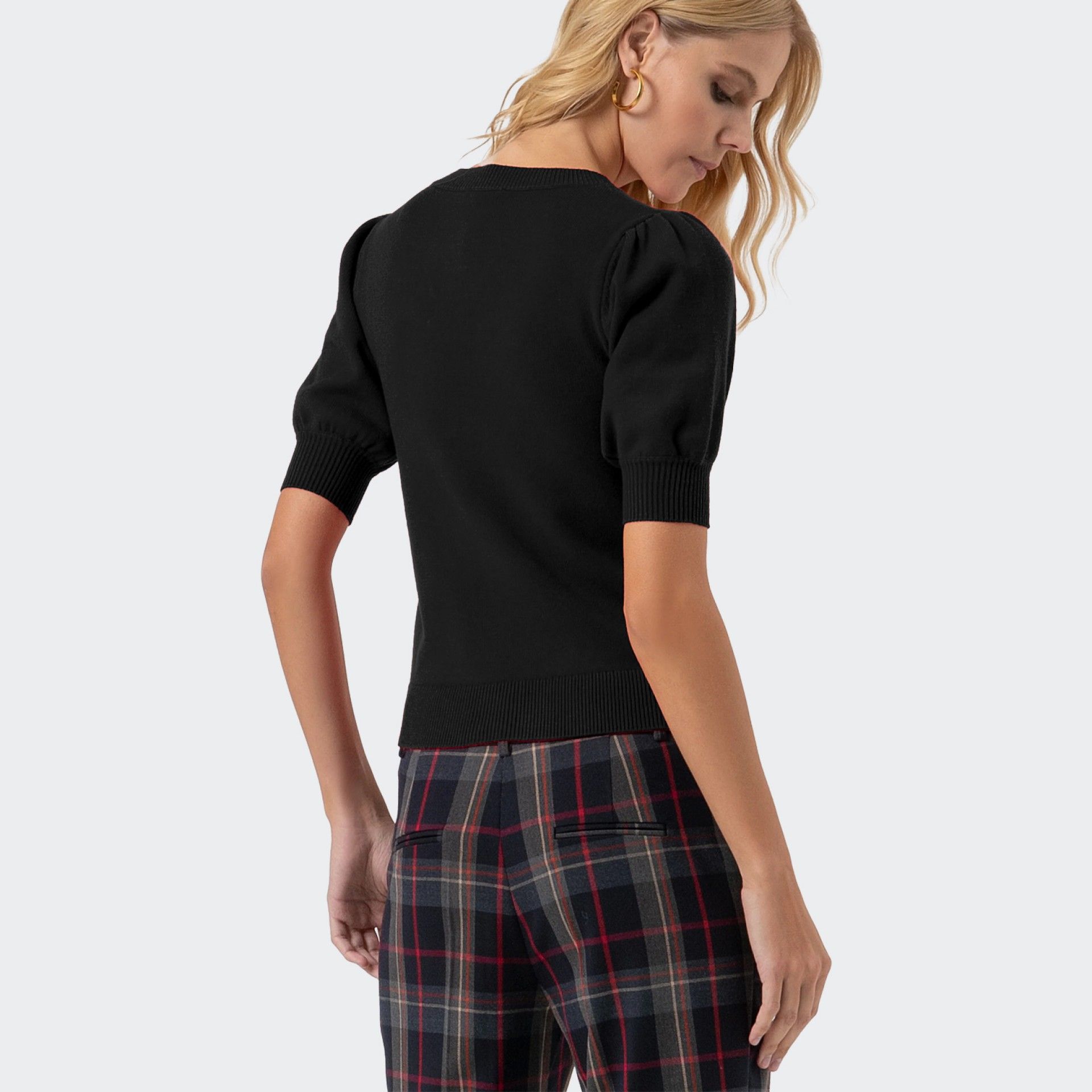 Camisola de Malha Mangas Abalonadas Fracomina