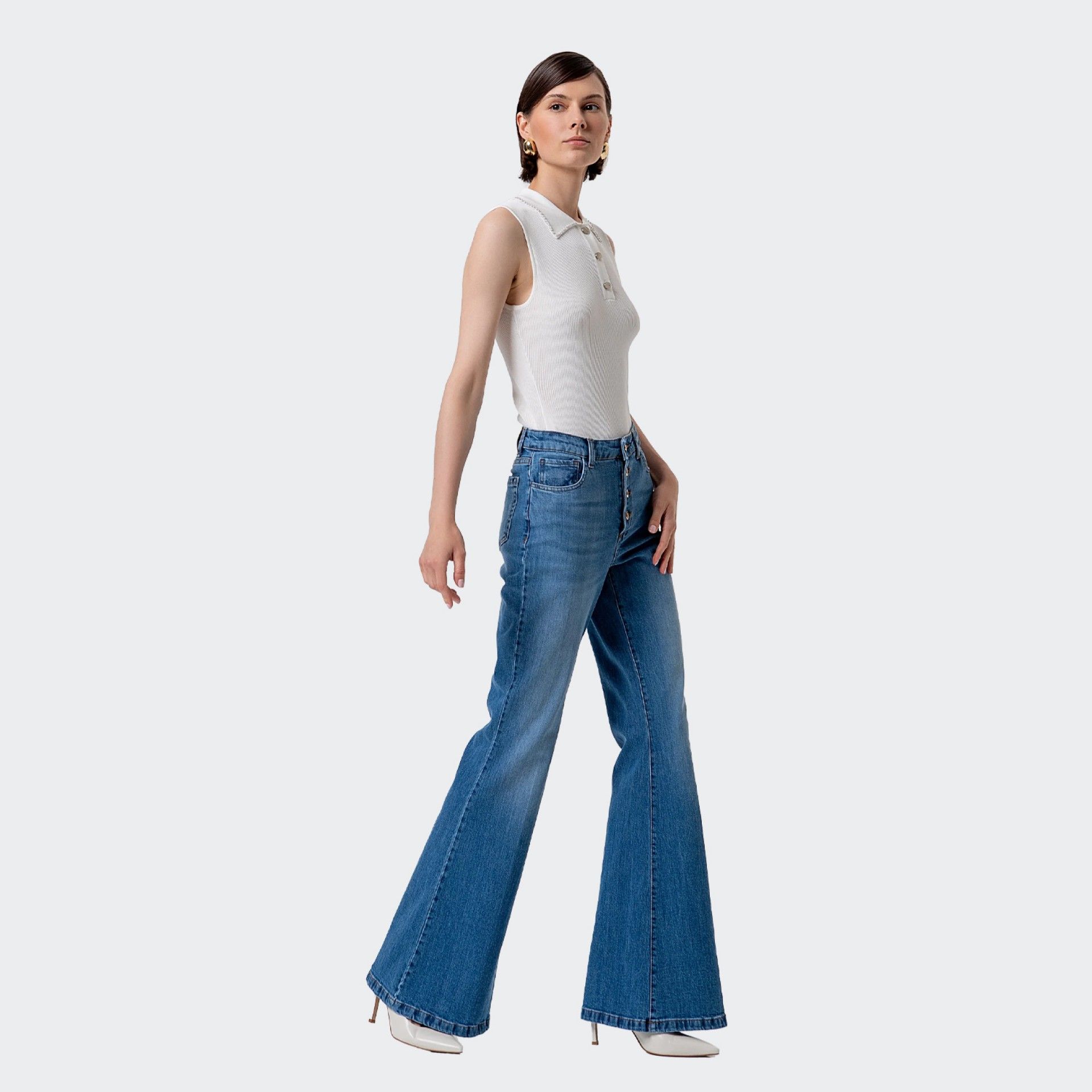 Calças de Ganga Bootcut Fracomina