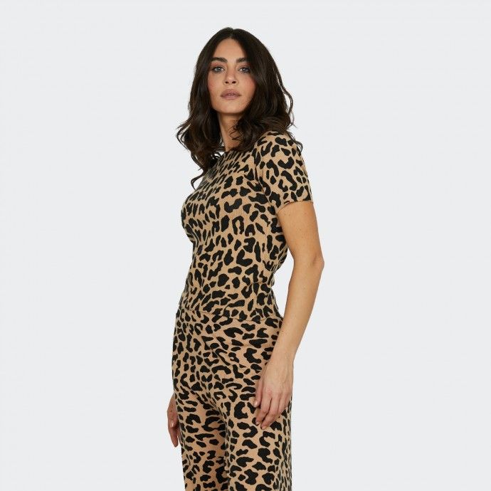 Camiseta con estampado animal print Relish