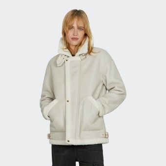 Manteau avec fourrure synth�tique Relish FLORENC