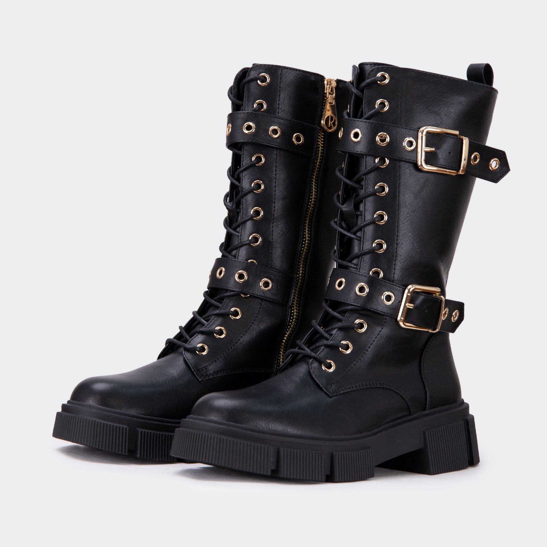 Relish High-Top Boots with Zipper