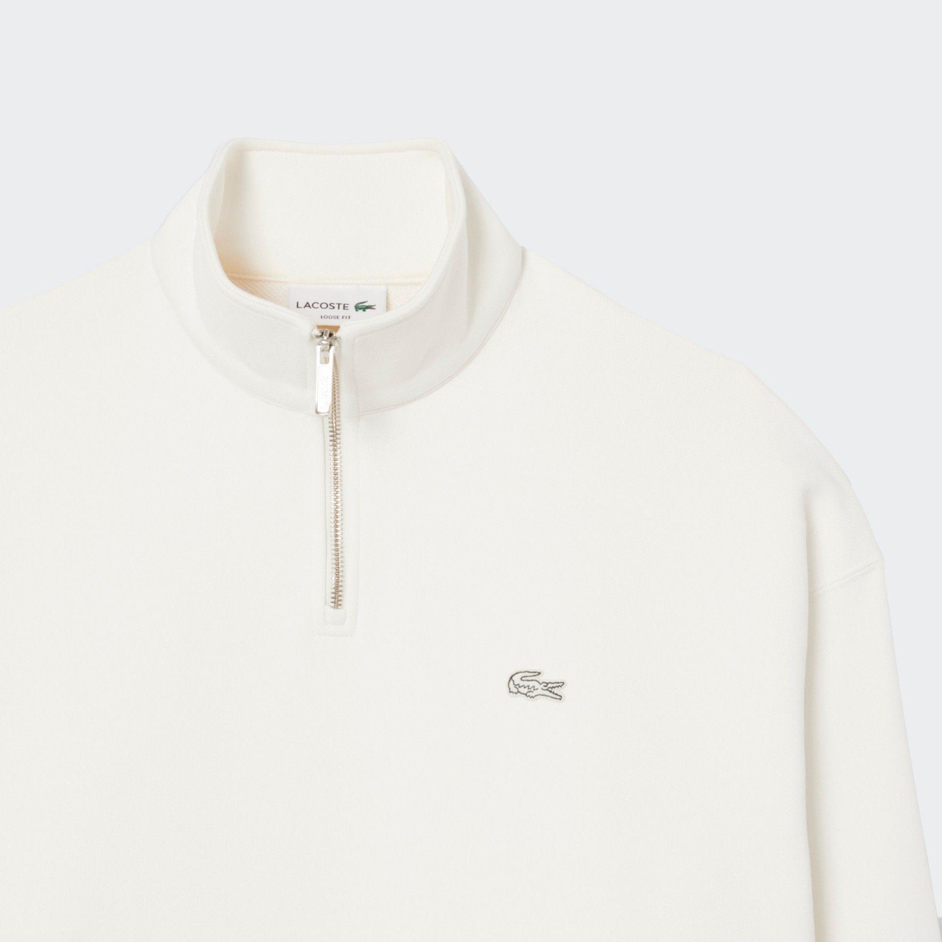 Lacoste turtleneck sweater with zip fastening