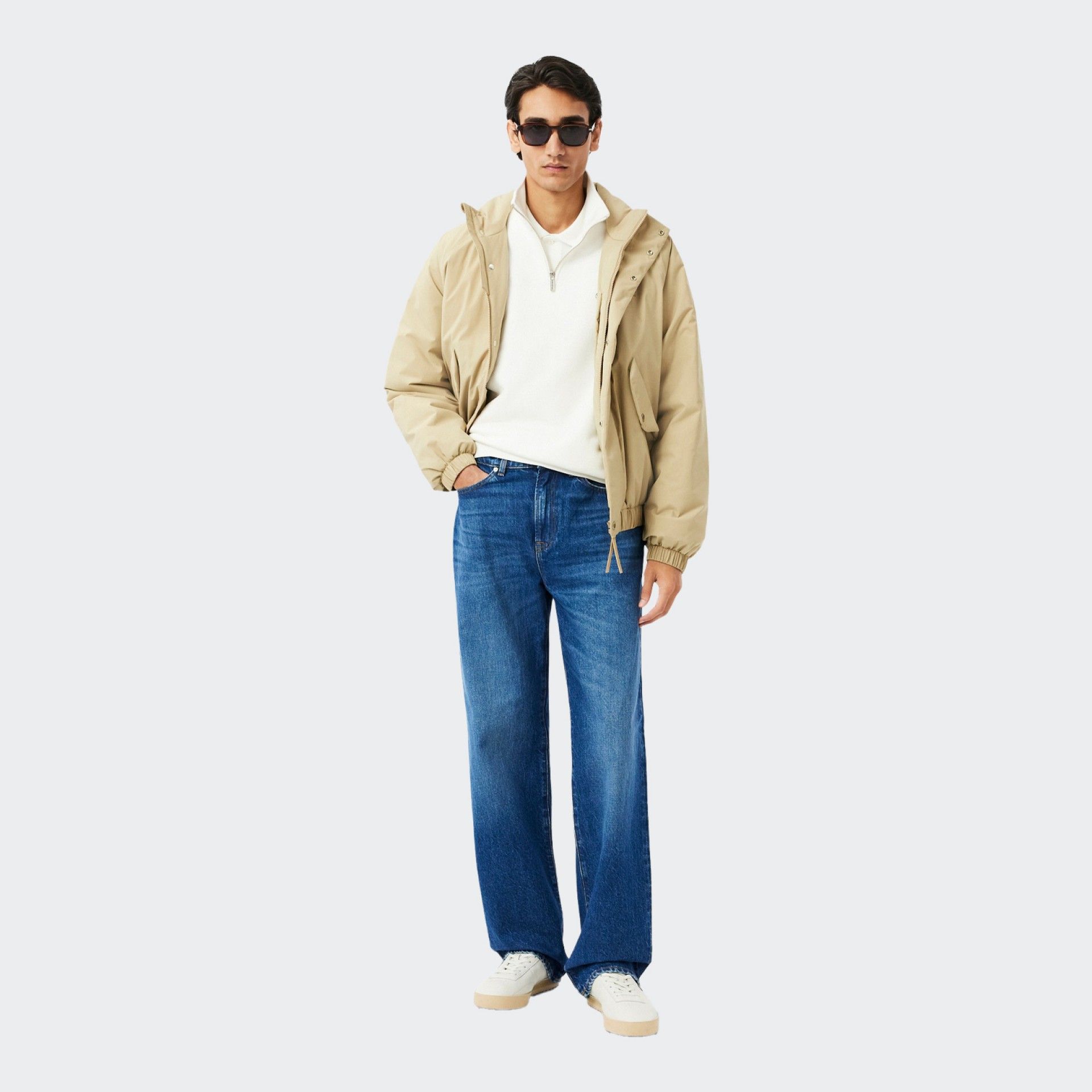 Lacoste turtleneck sweater with zip fastening