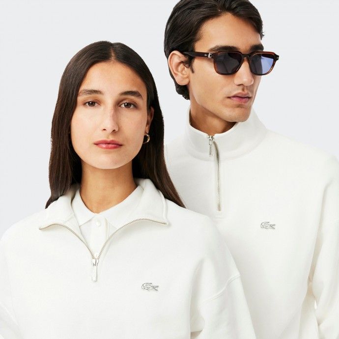 Lacoste turtleneck sweater with zip fastening