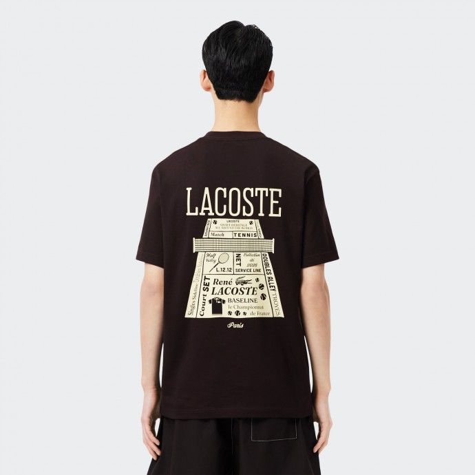 Lacoste Printed Cotton T-shirt