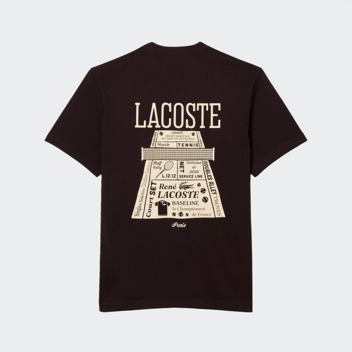 Lacoste Printed Cotton T-shirt
