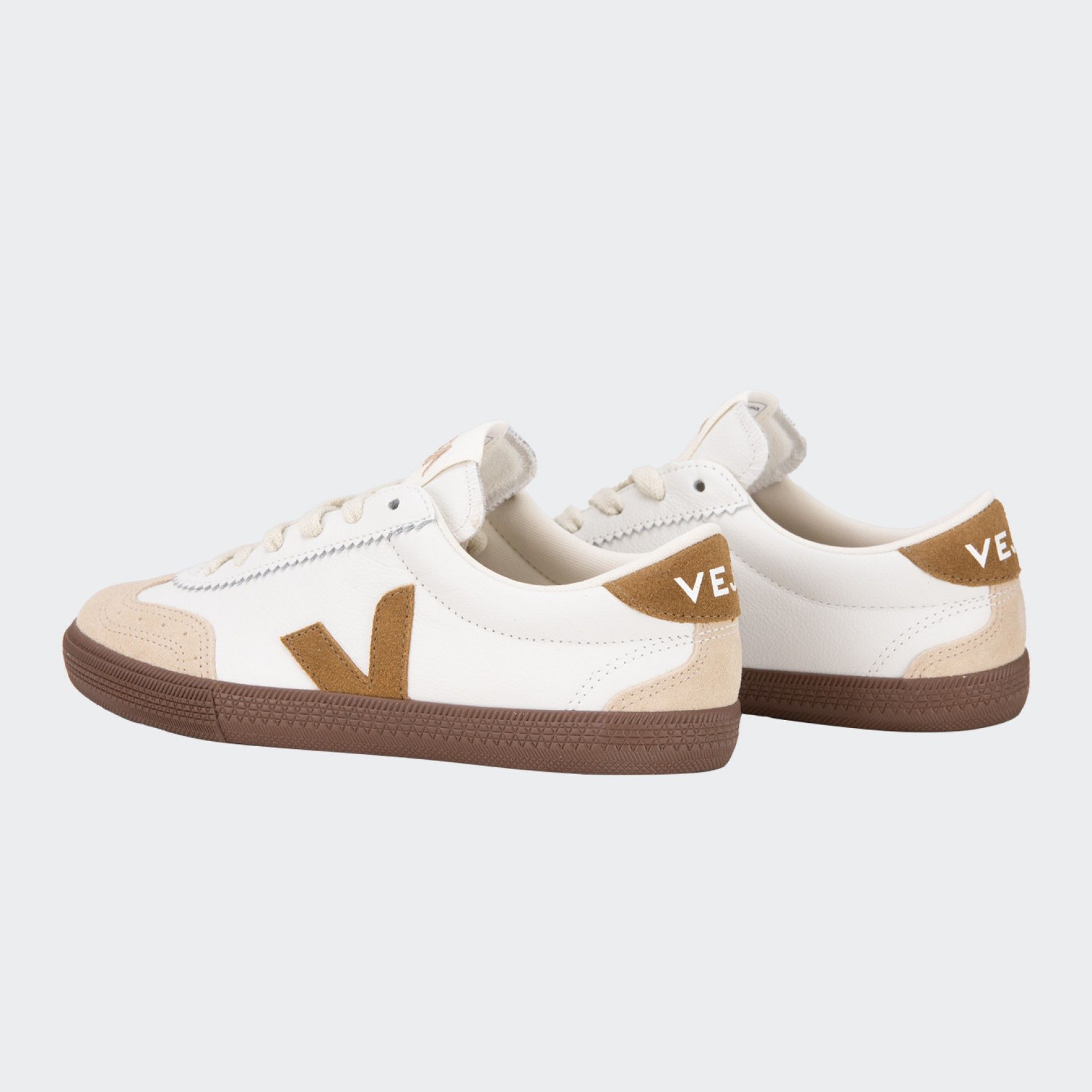 Veja Volley Leather Tent Bark Shoes
