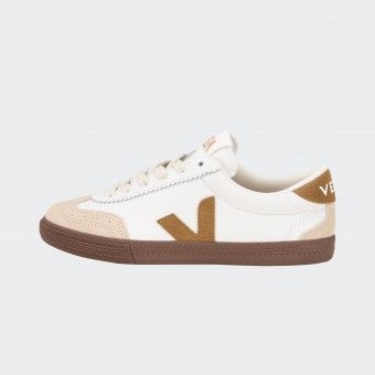 Veja Volley Leather Tent Bark Shoes