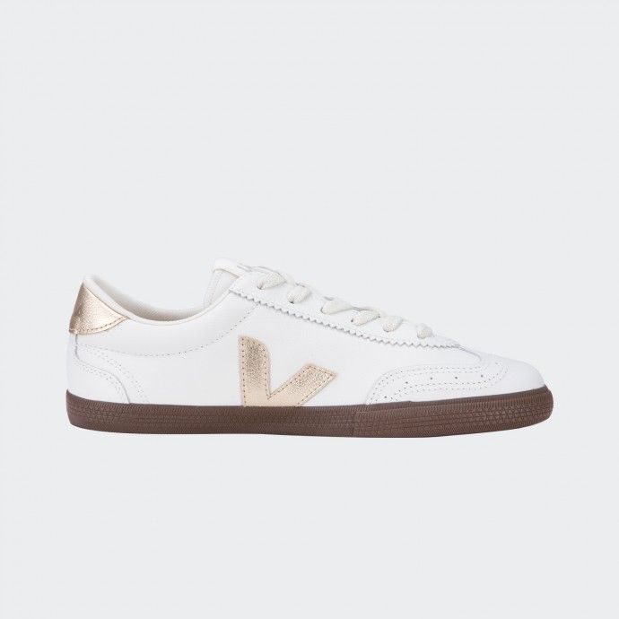 Sapatilhas Veja Volley Leather White Platine