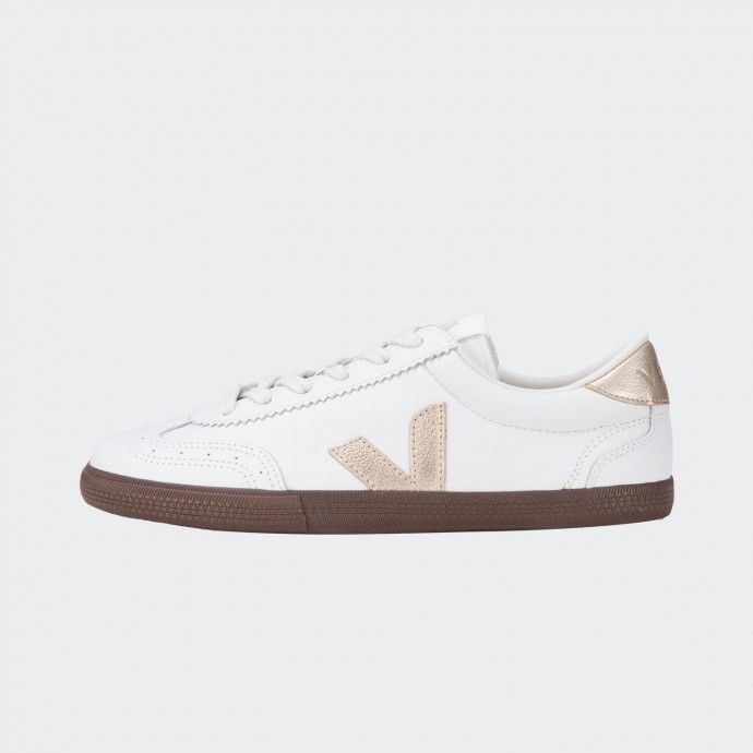 Sapatilhas Veja Volley Leather White Platine