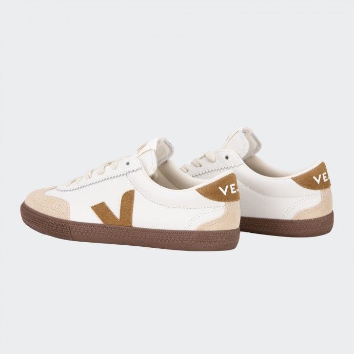 Veja Volley Leather Tent Bark Shoes
